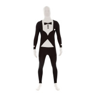 Déguisement seconde peau  Déguisement Noir et Blanc Taille M 123DEG-816804011001-10014392