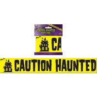 Bande de Securite "Caution Haunted" 8X500cm 123DEG-34689001225-10019170