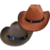 Chapeau Cow-Boy Luke Marron Enfant Taille 53/54Cm 123DEG-3700638206740-10011214