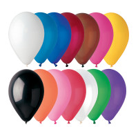 Sachet de 100 Ballons Standard Multicolore Diam 30Cm Cir 105cm -80 123DEG-8021886118018-10001707