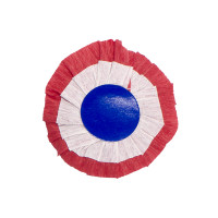 Cocarde Papier Tricolore 8cm adhésif Double Face 123DEG-3700638208157-10023538