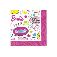 Pack de 20 Serviettes Barbie 33 X 33cm 123DEG-5020570392072-9-10027406