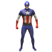 Déguisement seconde peau  Classique Captain America Taille XL 123DEG-887513018889-10014489