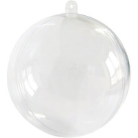 Boule de Noel Transparente à Remplir Diamètre 5cm Pvc 123DEG-3016600036995-10022123