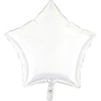 Sachet de 1 Ballon Métallisé Étoile Blanc Dia 45cm Cir 140cm 123DEG-8021886141795-10002596