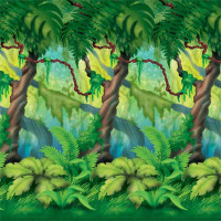 Decor de Fond Foret Tropicale Arbres 1.2M X 9.1 M 123DEG-34689521044-10018803