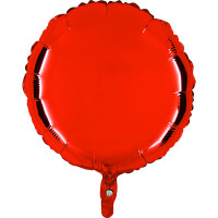 Sachet de 1 Ballon Métallisé Rond Rouge Dia 45cm Cir 140cm 123DEG-8021886141542-10002611