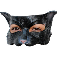 Demi Masque Chaton Noir en Latex Adulte 123DEG-886390276207-10021610