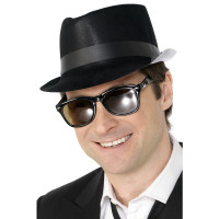 Chapeau Fedora Plastique Noir 123DEG-5020570941911-9-10029190