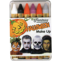 Boite 6 Crayons Pm Assortis Halloween Fab Cee 123DEG-4003755013314-10017539