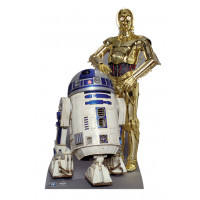 Figurine Géante Carton R2-D2 et C3P-O "©Star Wars" 166Cm 123DEG-5060219945597-10029608