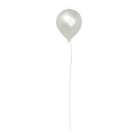 Décoration Ballon Volant à Suspendre 15cm Argent 123DEG-4012073606641-10022357