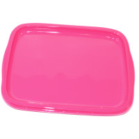 Paquet de 6 Plateaux Lunch Plastique 270X210 Mm Fuchsia 123DEG-3003000240886-10017184
