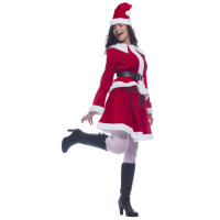 Déguisement Miss Santa Fancy Velours 100% Polyester Taille 38/40 123DEG-3700638224805-10022235