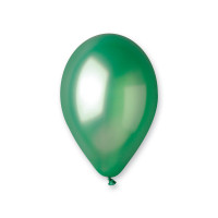 Sachet de 100 Ballons Métallisés Vert Sapin Diam 30Cm Cir 85Cm -37 123DEG-8021886113716-10001848