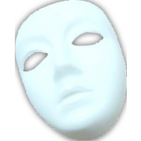 Masque Blanc à Décorer Sans Front Qs Femme Pvc 123DEG-3700638205125-10021373