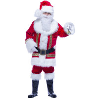 Déguisement Santa Claus Super Luxe Velours Polyester X/L 123DEG-3700638226250-10022272