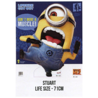 Figurine Carton ©Minions "Stuart" Life Size 71cm 123DEG-5060229977113-10018843 de Non