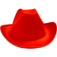 Chapeau Cow-Boy Rouge Adulte 123DEG-3700638203176-10011210