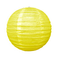 Lanterne Japonaise Papier 25Cm Jaune 123DEG-3700638223396-10018424