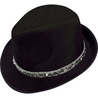Borsalino Velours Noir Ruban Paillettes 123DEG-3700638210105-10011304