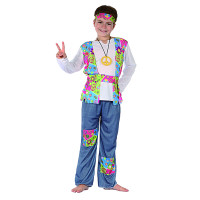 Déguisement Garçon Hippie Taille S 4/6 Ans 123DEG-8423667105659-10012451