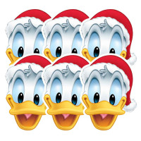 6 Masques Ad. Carton Donald Noel "©Mickey & Friends" 123DEG-1003165-10033494