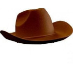 Location chapeau Cowboy marron DGZL-ACCES-500020-MARR de Non