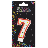 Bougie Anniversaire Chiffre N° 7 123DEG-3700638215209.-10011066