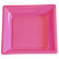 Paquet de 12 Assiettes Plastique Carrées 305X305 Mm Fuchsia