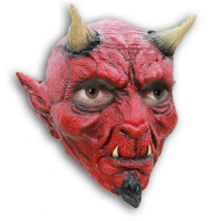 Masque Diable Effrayant en Latex Rouge Adulte 123DEG-886390220088-10021621