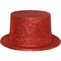 Haut de Forme Pvc Paillettes Rouge 123DEG-3700638202568-10011667