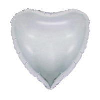 Sachet de 1 Ballon Métallisé Cœur Argent Dia 45cm Cir 140cm 123DEG-8021886141634-10002613