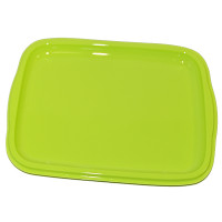 Paquet de 6 Plateaux Lunch Plastique 270X210 Mm Anis 123DEG-3002200240887-10017180