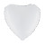 Sachet de 1 Ballon Métallisé Cœur Blanc Dia 45cm Cir 140cm 123DEG-8021886141696-10002614
