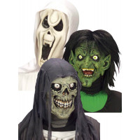 Masque D’horreur Enfant Assorti ( Sorcière- Fantôme - Scream - Mort) 123DEG-8003558827305-10021554