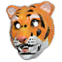 Masque Tigre Moyen Modèle Plastique Rigide 123DEG-3700638200472-10021357