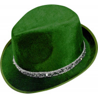 Borsalino Velours Vert Ruban Paillettes 123DEG-3700638210129-10011306