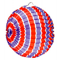 Lampion Ballon 25cm Tricolore 123DEG-3700638218521-10018411