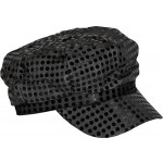 Casquette Paillettes Noire 100% Polyester - Tailles Assorties 123DEG-3700393642005-10011435