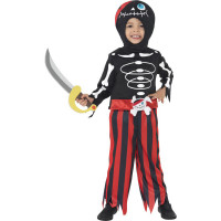 Déguisement Enfant Squelette Pirate - Taille 1/2 Ans 123DEG-5020570017784-9-10026827