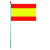 Sachet de 10 Drapeaux Plastique 9.5 X 16cm Espagne 123DEG-3700638216220-10016631