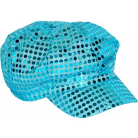 Casquette Turquoise Paillettes - Tailles Assorties 123DEG-3700393634680-10011436