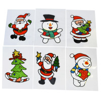 Vitrostatique de Noel en 3D - 15X20cm 6 Design Assortis 123DEG-3700638220777-10022173