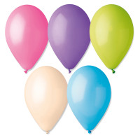 Sachet de 12 Ballons Pastel Multi Diam 30Cm Cir 105 -68 123DEG-8021886310108-10001823