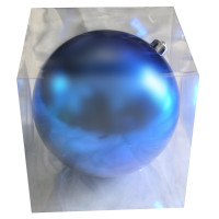 Boite Pvc 1 Boule Brillante Pvc 20cm Bleu 123DEG-3700638213304-10022317