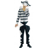 Arlequin losange Black and White - location déguisement adulte DGZL-200554 de Non