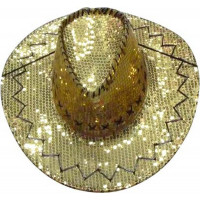 Chapeau Cow Boy Paillettes Or 123DEG-3700638202896-10011206