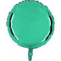 Sachet de 1 Ballon Métallisé Rond Turquoise Dia 45cm Cir 140cm 123DEG-8021886141580-10002612