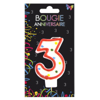 Bougie Anniversaire Chiffre N° 3 123DEG-3700638215162.-10011062